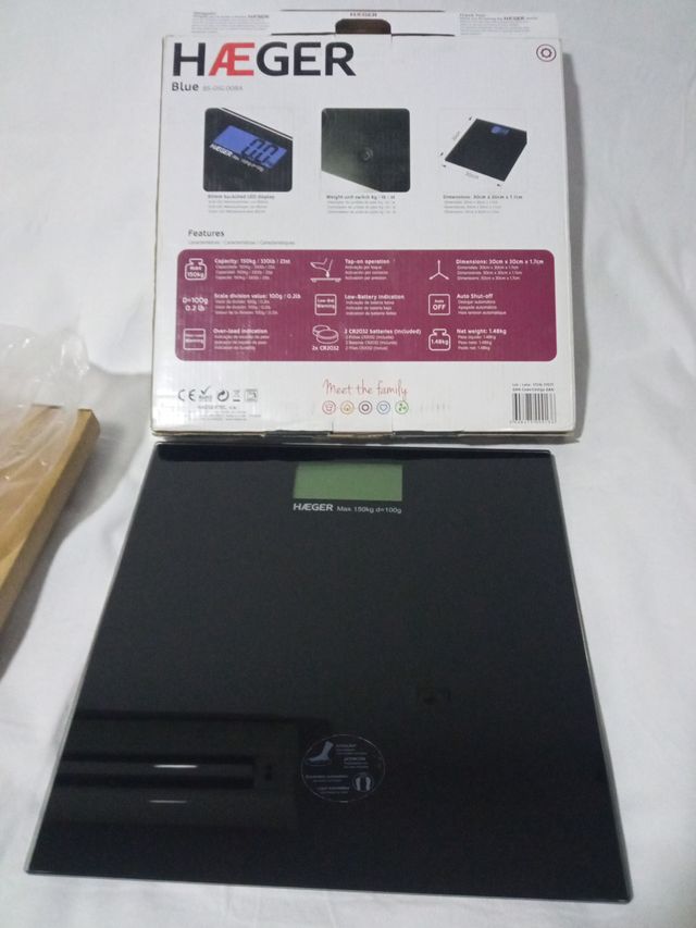 Balanza Digital HAEGER Negra