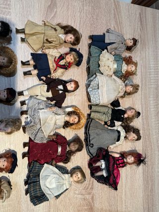 Lote Mini Muñecas Vintage Porcelana