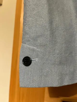 Blazer americana azul claro hombre