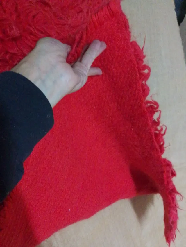 Tapete de pelo vermelho