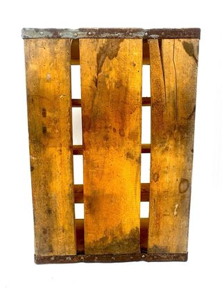 Cassetta Coca-Cola vintage in legno con divisori anni ’60–’70