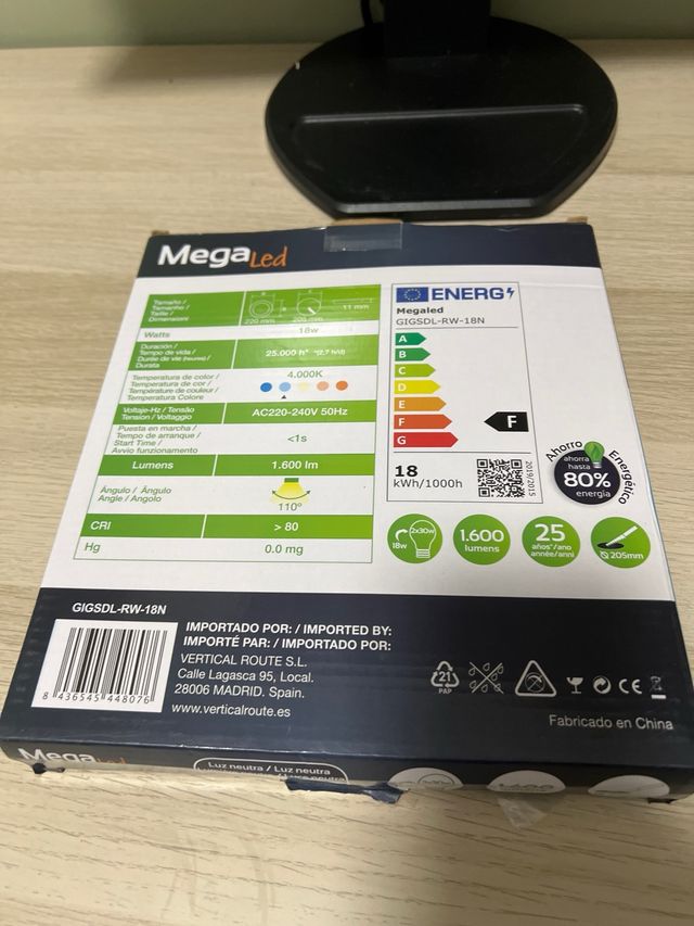 Plafón LED Mega Led Redondo Blanco 4000K