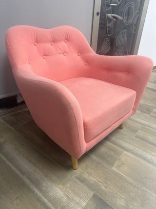 Butaca 1 plaza salmón
