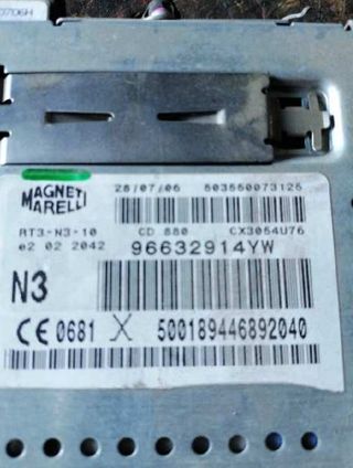 Sistema navegación citroen 96632914yw c6 225417