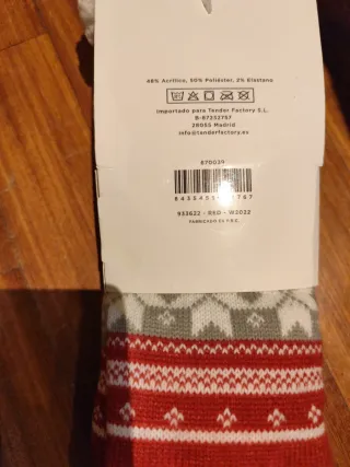 Calcetines térmicos navideños talla única