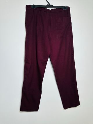 Pantalón Mango Burdeos Talla S