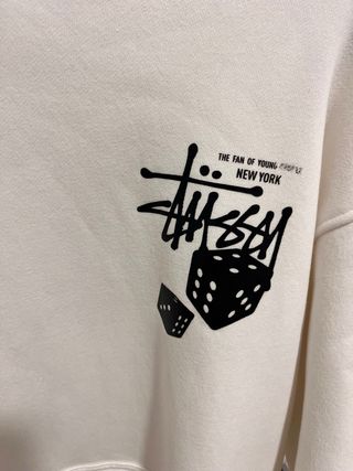 Sudadera Stussy Blanca con Estampado