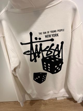 Sudadera Stussy Blanca con Estampado