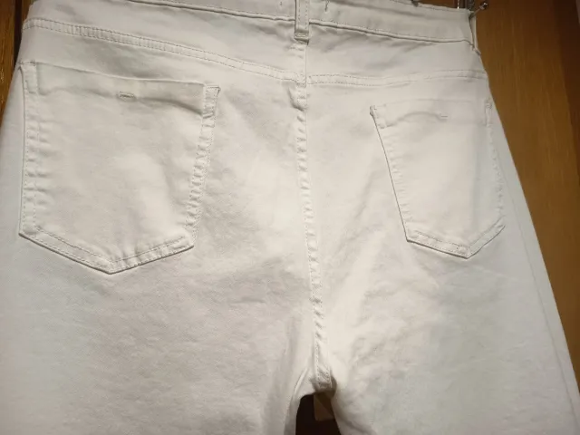 Pantalón vaquero mujer crudo talla 48