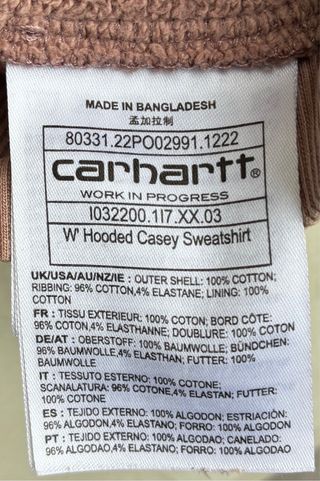 Sudadera Carhartt WIP Talla S Rosa