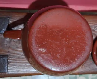 Puchero esmaltado antiguo