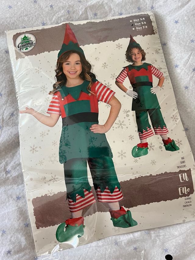 Disfraz Elfo Niño Talla 5-6