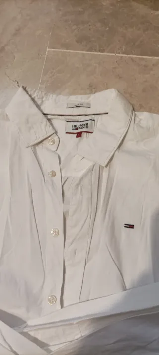 Camisa Blanca Tommy Hilfiger Talla L