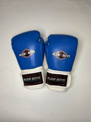 Guantes de Boxeo Rude Boys Pro Style Azules 12oz