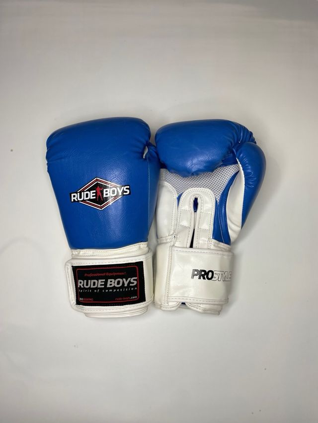 Guantes de Boxeo Rude Boys Pro Style Azules 12oz