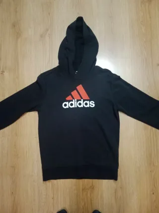 Sudadera Adidas Negra con Logo