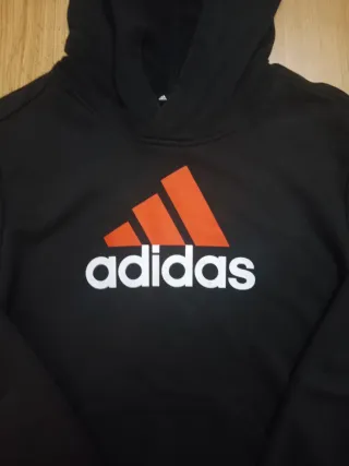 Sudadera Adidas Negra con Logo