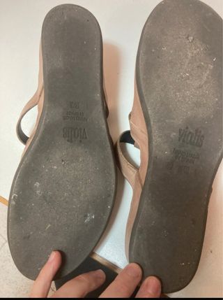 Chanclas Vialis Beige/Marrón