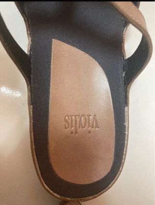 Chanclas Vialis Beige/Marrón