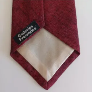 Corbata U Italy Seda Vintage Roja Años 80