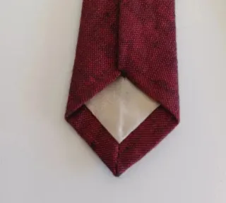 Corbata U Italy Seda Vintage Roja Años 80