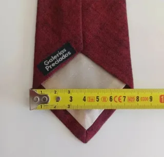 Corbata U Italy Seda Vintage Roja Años 80