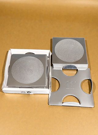 Set 12 Sottobicchieri Acciaio Ikea