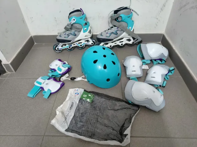 Patines y equipo de protección infantil