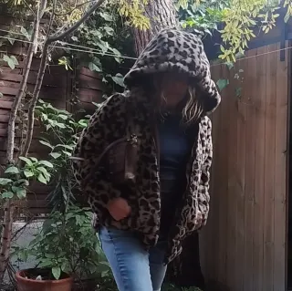 Chaquetón Leopardo Beige y Marrón