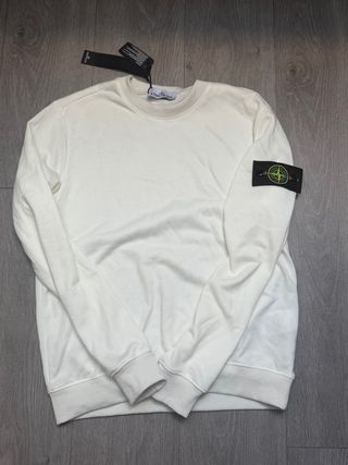 Sudadera Stone Island Blanca Talla M