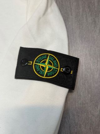 Sudadera Stone Island Blanca Talla M