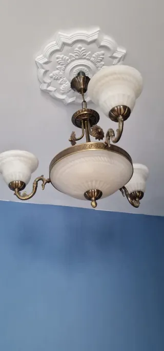 Lámpara de techo. 6 pantallas