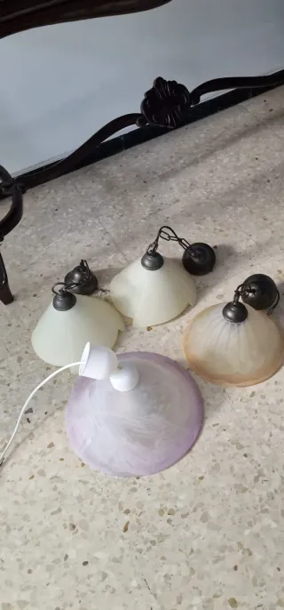 Lámpara de techo. 6 pantallas