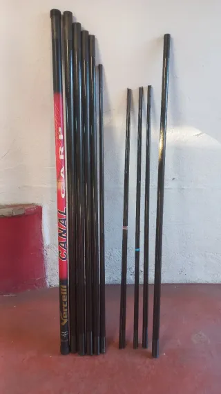 Caña de pesca enchufable 13m