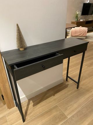 Mesa de consola con 2 cajones