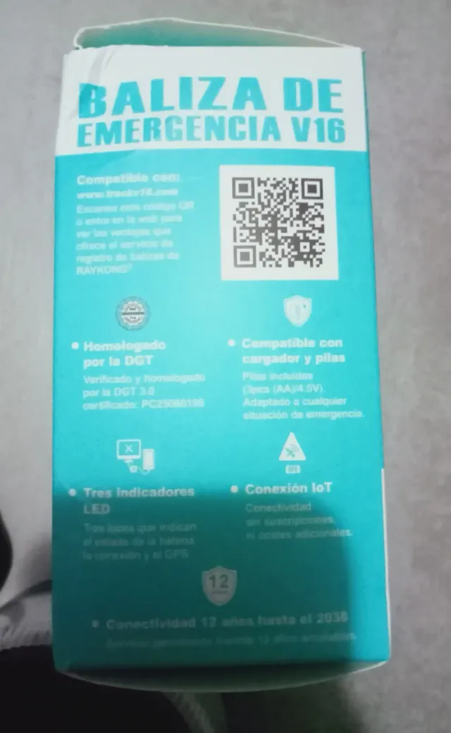 Segnalazione di emergenza V16 Raykong CH-020L Geocal