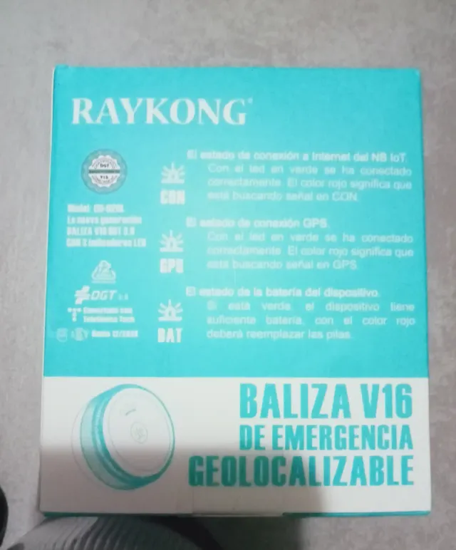 Segnalazione di emergenza V16 Raykong CH-020L Geocal