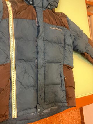 Mont-bell Plumas Down Parka M (95) Azul/Teja
