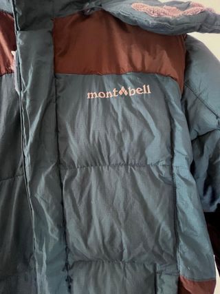 Mont-bell Plumas Down Parka M (95) Azul/Teja