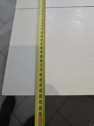 Tavolo consolle bianco con 4 sedie