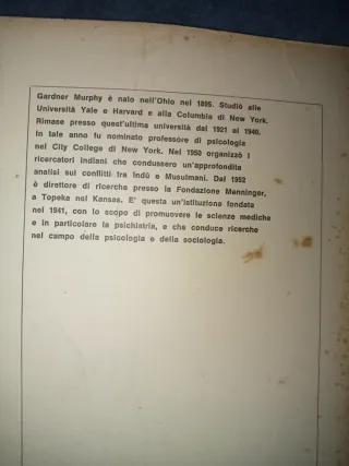 Sommario di Psicologia - Gardner Murphy 1969