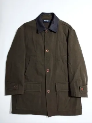 Chaqueta Lana Yves Saint Laurent Marrón Vintage