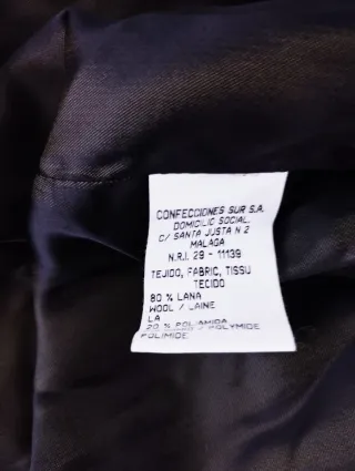 Chaqueta Lana Yves Saint Laurent Marrón Vintage