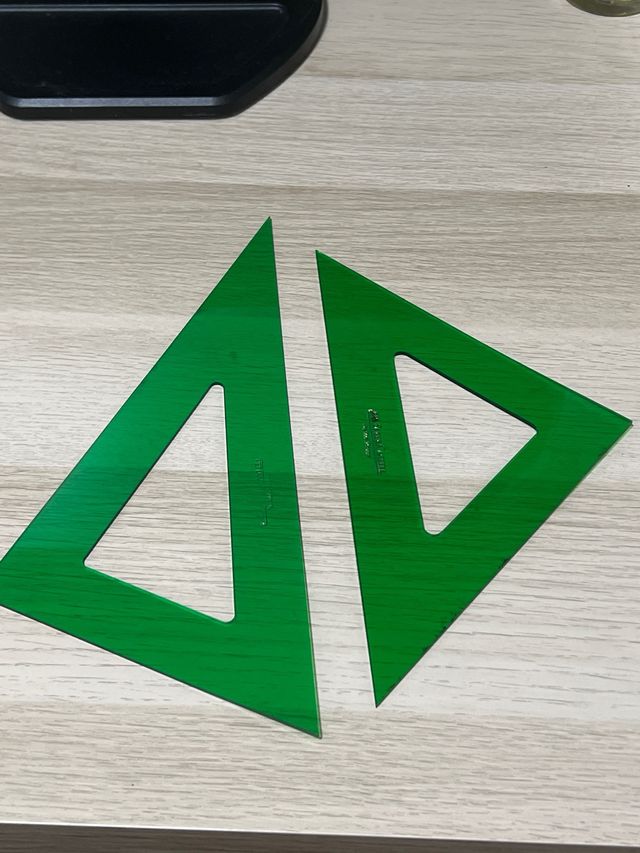 Escuadra y cartabón Faber Castell