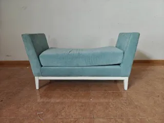 Asiento de dormitorio azul claro
