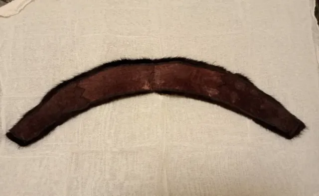 Collo di pelliccia marrone scuro