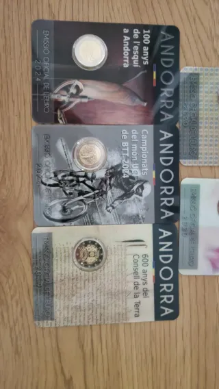 Monedas Andorra diferentes años