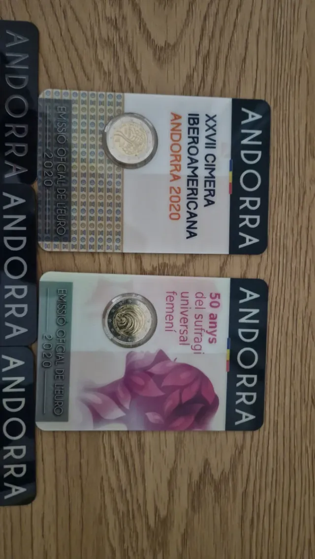 Monedas Andorra diferentes años