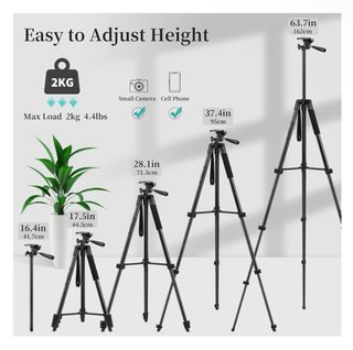 Trípode JOILCAN 161cm para Móvil y palo Selfie