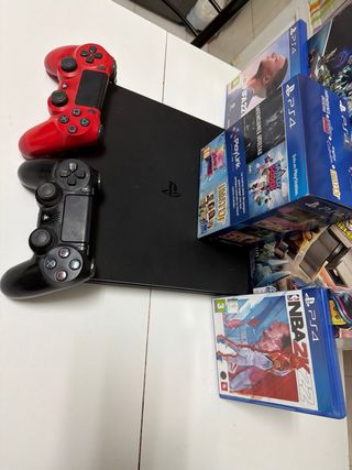 Consola PS4 1TB + 2 Mandos + Juegos